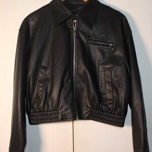 Moto Style Faux Leather Jacket